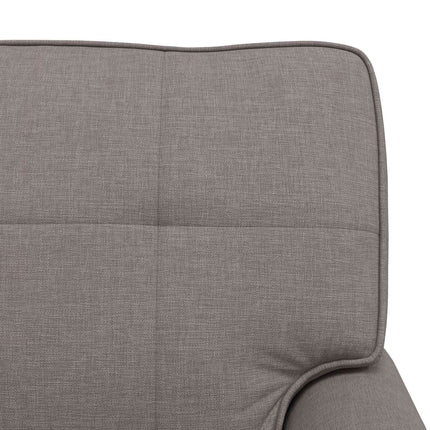Chaise Lounge med kudde Taupe 91 x 157 x 91 cm tyg