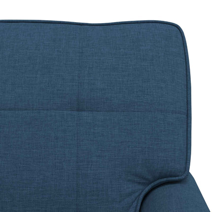 Chaise Lounge med kudde Blå 91 x 157 x 91 cm tyg