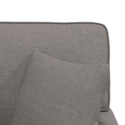 Chaise Lounge med Kjol med kudde med kudde 3 pcs Taupe tyg