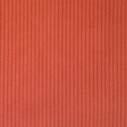 Chaise Lounge med Kjol med kudde 3 pcs Röd orange Kordread tyg