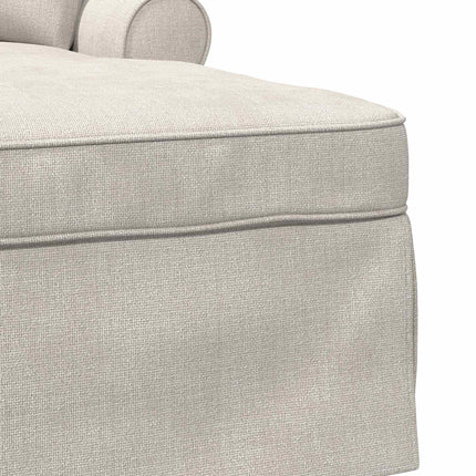 Chaise Lounge med Kjol med kudde Gräddvit 157 x 91 x 91 cm ARES