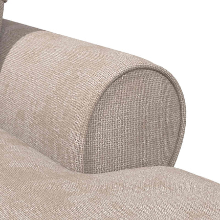 Chaise Lounge med Kjol med kudde Beige 157 x 91 x 91 cm ARES