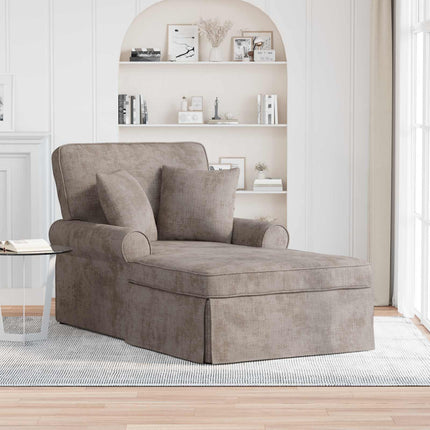 Chaise Lounge med Kjol med kudde Sand 157 x 91 x 91 cm ARES