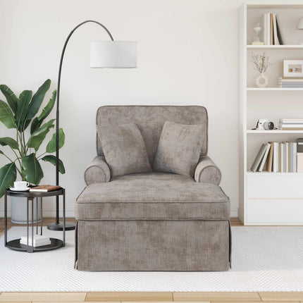 Chaise Lounge med Kjol med kudde Sand 157 x 91 x 91 cm ARES
