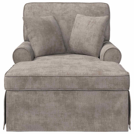 Chaise Lounge med Kjol med kudde Sand 157 x 91 x 91 cm ARES