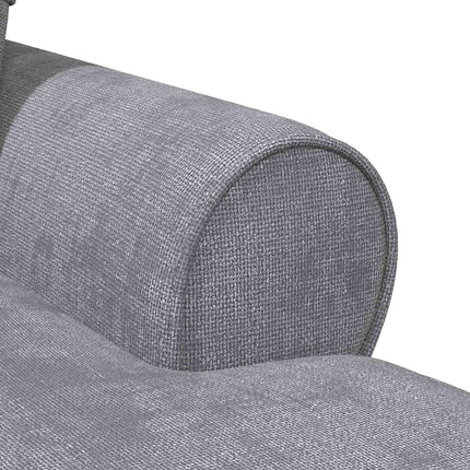 Chaise Lounge med Kjol med kudde Ljusgrå 157 x 91 x 91 cm ARES
