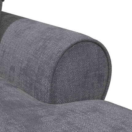 Chaise Lounge med Kjol med kudde Mörkgrå 157 x 91 x 91 cm ARES