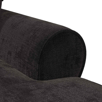 Chaise Lounge med Kjol med kudde Svart 157 x 91 x 91 cm ARES