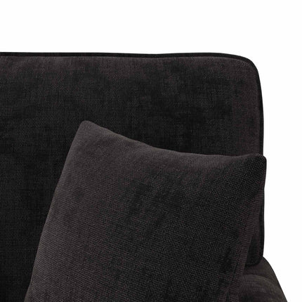 Chaise Lounge med Kjol med kudde Svart 157 x 91 x 91 cm ARES