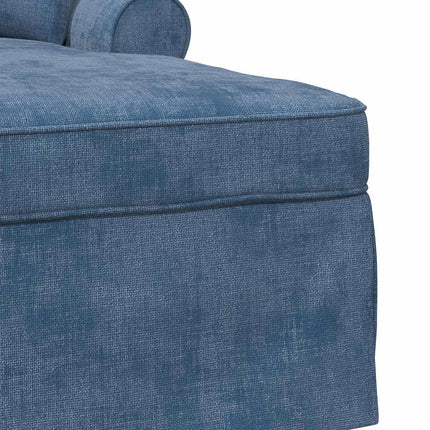 Chaise Lounge med Kjol med kudde Blå 157 x 91 x 91 cm ARES
