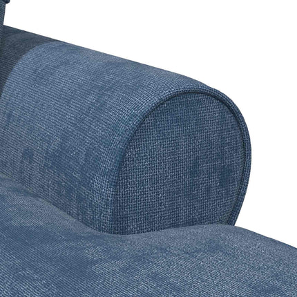 Chaise Lounge med Kjol med kudde Blå 157 x 91 x 91 cm ARES