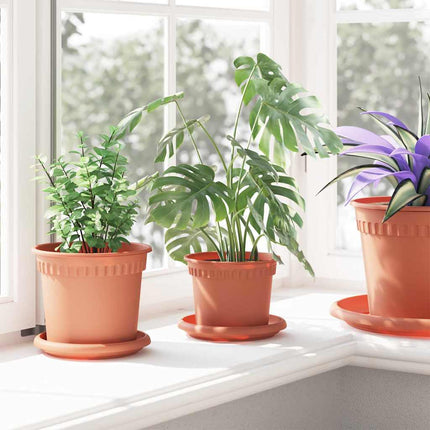 Växtkrukor 6 pcs Murgrön Ø 12,5 x 10 cm Plast