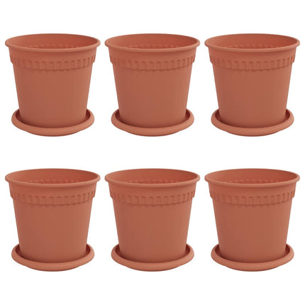 Växtkrukor 6 st Murgrön Plast