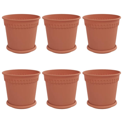Växtkrukor 6 pcs Murgrön Ø 19 x 16 cm Plast