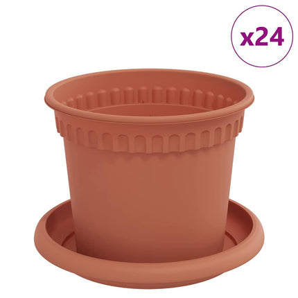 Växtkrukor 24 pcs Murgrön Ø 12,5 x 10 cm Plast