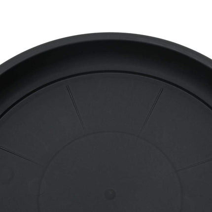 Växtkrukor 24 pcs Svart Ø 15 x 12 cm Plast