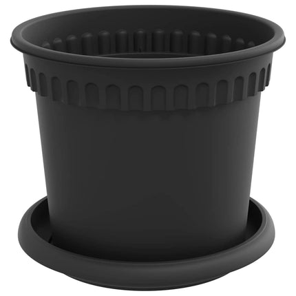 Växtkrukor 24 st Svart Plast