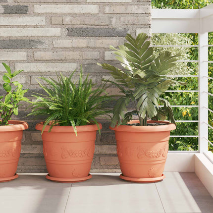 Växtkrukor 6 pcs Murgrön Ø 34 x 28 cm Plast
