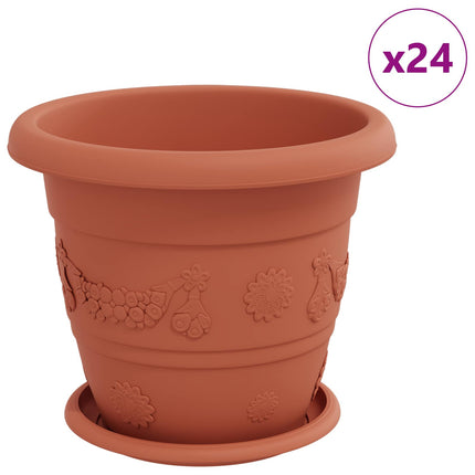 Växtkrukor 24 pcs Murgrön Ø 26 x 21,5 cm Plast