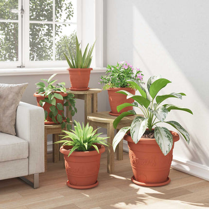 Växtkrukor 24 pcs Murgrön Ø 30 x 25 cm Plast
