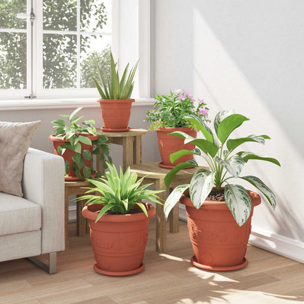 Växtkrukor 24 pcs Murgrön Ø 34 x 28 cm Plast