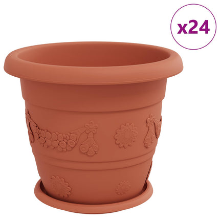 Växtkrukor 24 pcs Murgrön Ø 34 x 28 cm Plast