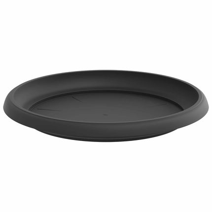 Växtkrukor 24 pcs Svart Ø 30 x 25 cm Plast