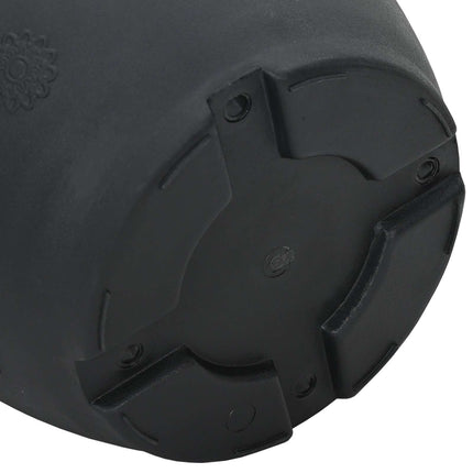 Växtkrukor 24 pcs Svart Ø 39 x 32 cm Plast