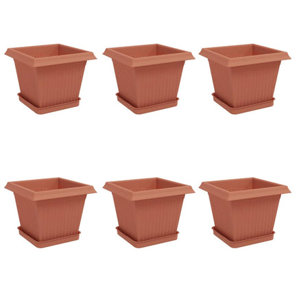 Växtkrukor 6 st Murgrön Plast