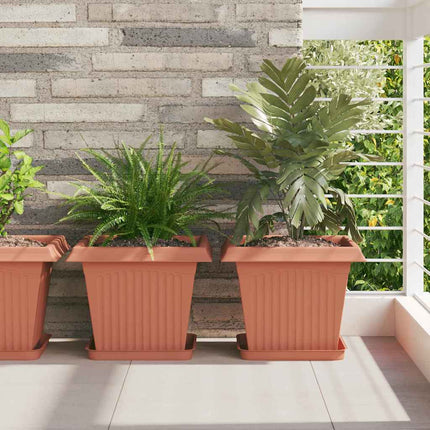 Växtkrukor 6 pcs Murgrön 33 x 33 x 26 cm Plast
