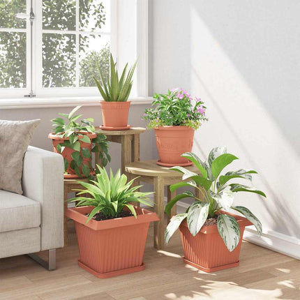 Växtkrukor 6 pcs Murgrön 33 x 33 x 26 cm Plast