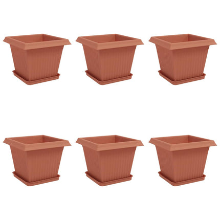 Växtkrukor 6 st Murgrön Plast