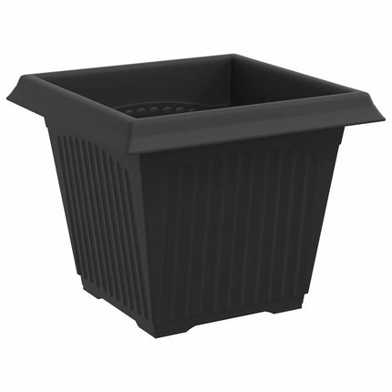 Växtkrukor 6 pcs Svart 20 x 20 x 16 cm Plast