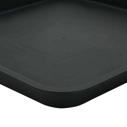 Växtkrukor 6 pcs Svart 28,5 x 28,5 x 22 cm Plast
