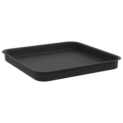 Växtkrukor 6 pcs Svart 33 x 33 x 26 cm Plast