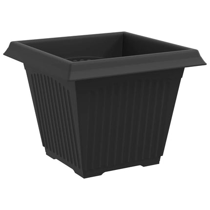 Växtkrukor 6 pcs Svart 38 x 38 x 30 cm Plast