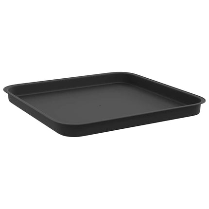 Växtkrukor 6 st Svart Plast