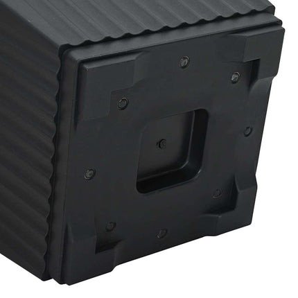 Växtkrukor 6 pcs Svart 43 x 43 x 33,5 cm Plast