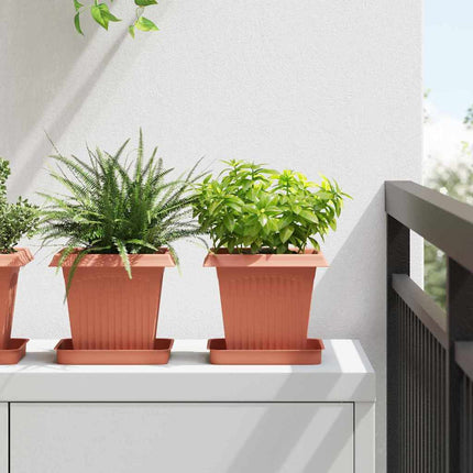 Växtkrukor 24 pcs Murgrön 16 x 16 x 14 cm Plast