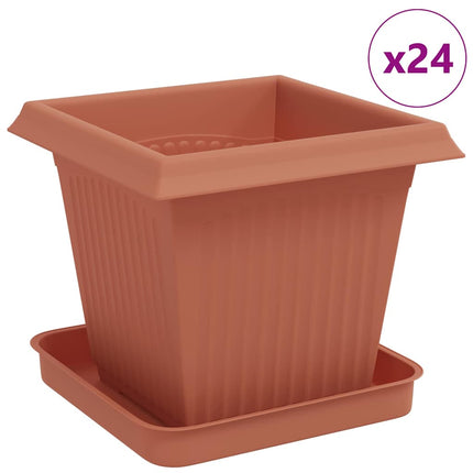 Växtkrukor 24 st Murgrön Plast