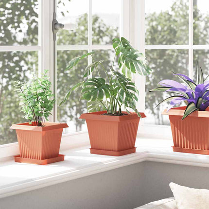 Växtkrukor 24 pcs Murgrön 20 x 20 x 16 cm Plast