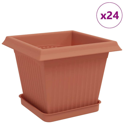 Växtkrukor 24 st Murgrön Plast