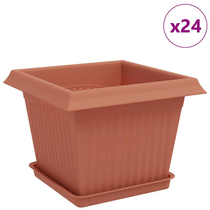 Växtkrukor 24 st Murgrön Plast