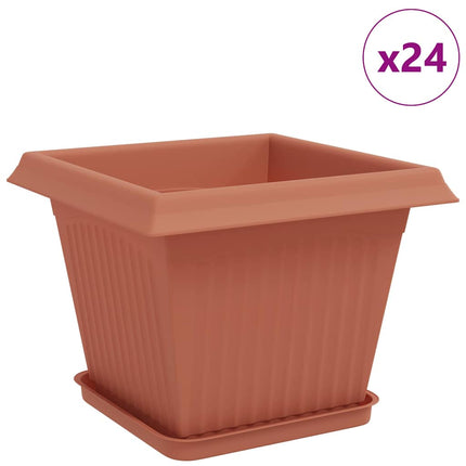 Växtkrukor 24 st Murgrön Plast