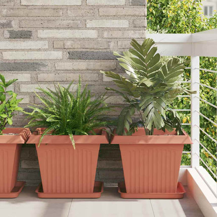 Växtkrukor 24 pcs Murgrön 43 x 43 x 33,5 cm Plast