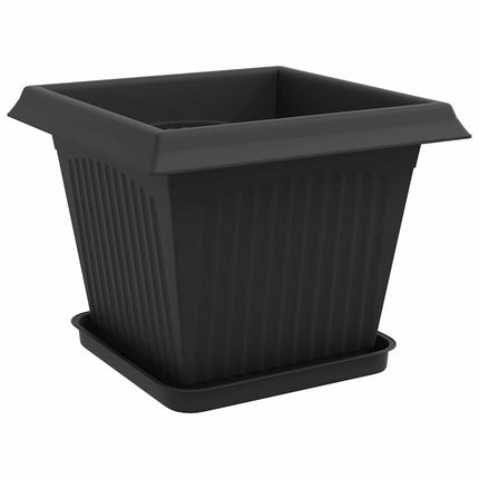Växtkrukor 24 st Svart Plast