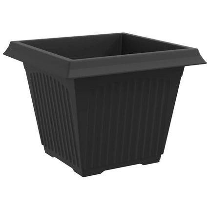 Växtkrukor 24 pcs Svart 43 x 43 x 33,5 cm Plast