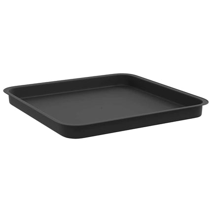 Växtkrukor 24 pcs Svart 43 x 43 x 33,5 cm Plast