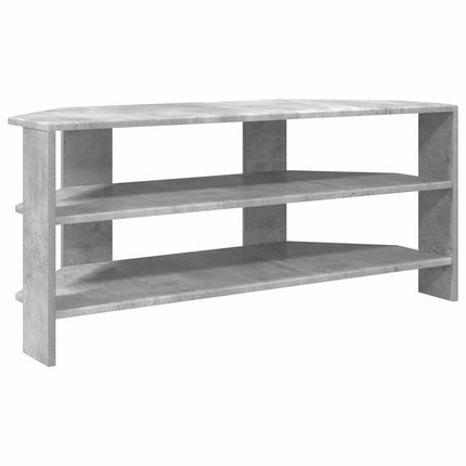HörnTVSkåp Betonggrå 102x40,5x45cm Konstruerat trä