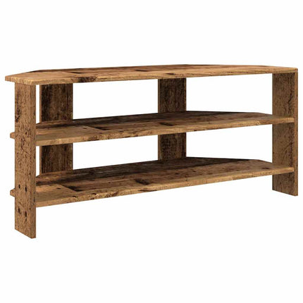 HörnTVSkåp Gammalt trä 102x40,5x45cm Konstruerat trä